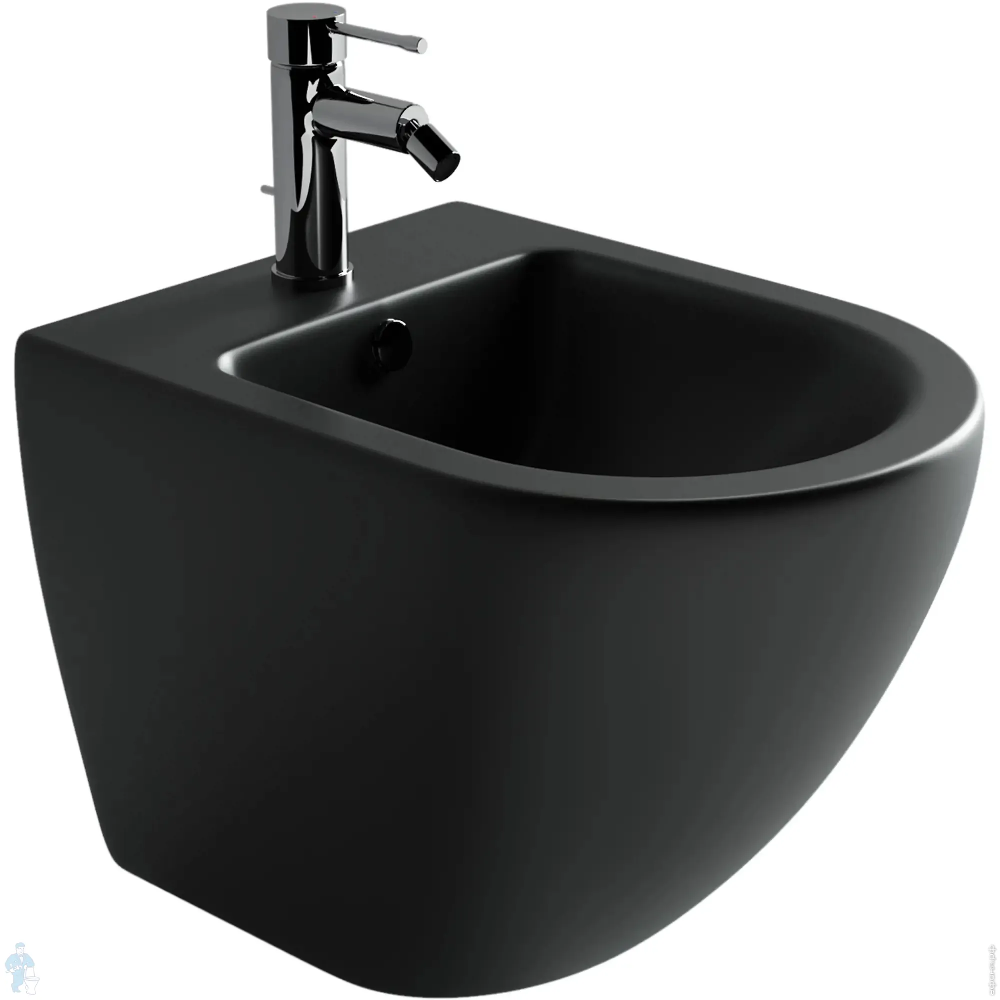 Биде подвесное Ceramicanova Uno CN11002MB матовое черное