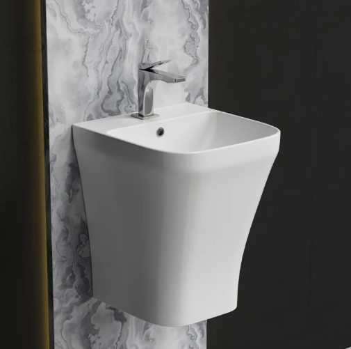 Раковина подвесная Ceramicanova Dion CN6067 37 глянцевая белая, квадратная, моноблок Раковина подвесная Ceramicanova Dion CN6067 37 глянцевая белая, квадратная, моноблок