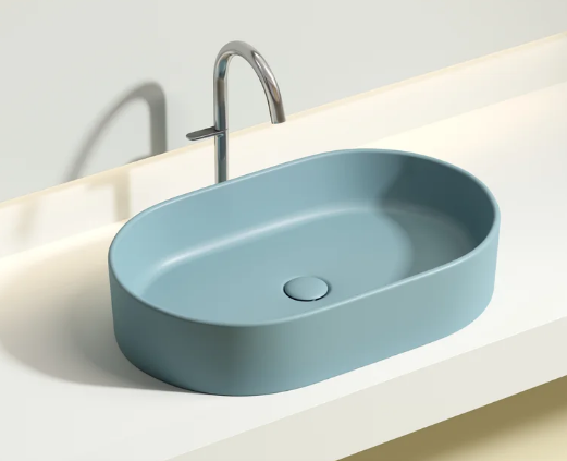 Накладная раковина Ceramicanova Element CN6048MLG 61 матовая зеленая, овальная Накладная раковина Ceramicanova Element CN6048MLG 61 матовая зеленая, овальная