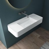 Раковина из искусственного камня Vincea VWB-6S312MW, 1200*400*150, подвесная, цвет белый матовый Раковина из искусственного камня Vincea VWB-6S312MW, 1200*400*150, подвесная, цвет белый матовый