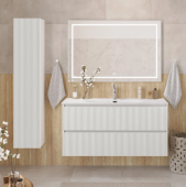 Шкаф-пенал для ванной BelBagno Uno 30 bianco opaco