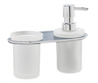 Держатель для стакана и дозатора WasserKraft Kammel К-8389 Держатель для стакана и дозатора WasserKraft Kammel К-8389