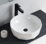 Накладная раковина BelBagno BB1409 41 белая, круглая, фаянс Накладная раковина BelBagno BB1409 41 белая, круглая, фаянс