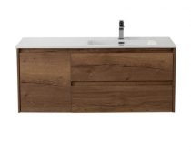 Тумба с раковиной BelBagno Kraft R, 120 2 ящика, дверца, rovere tabacco
