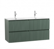 Тумба с раковиной BelBagno Uno 120 подвесная, 4 ящика, матовая еловая