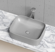 Накладная раковина Ceramicanova Element CN6052MH 51 матовый антрацит, прямоугольная