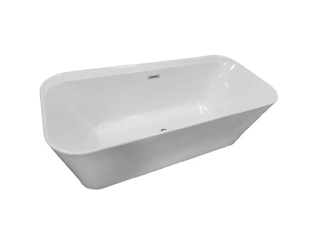 Ванна акриловая Vincea VBT-631, 1700*750*600, цвет белый, слив-перелив в комплекте, белый