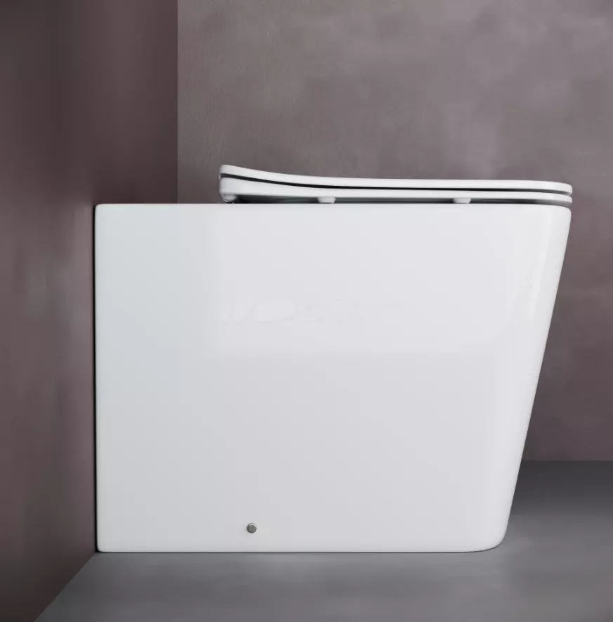 Унитаз приставной напольный Ceramicanova Cubic Rimless CN1809